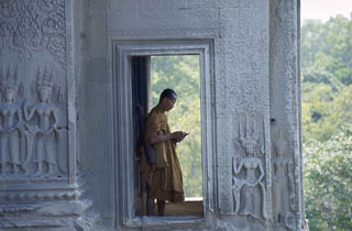 Monk At Angkor Wat