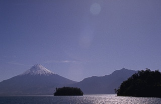 Volcano Lake Emerald Chile
