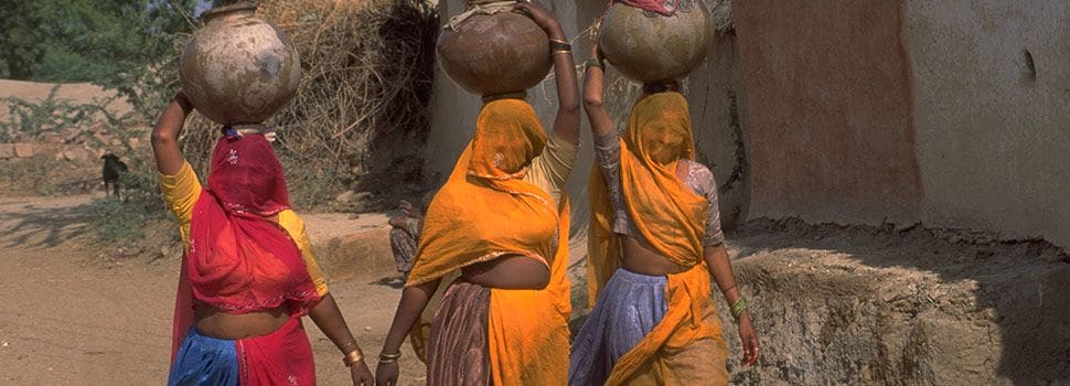 Indian ladies with water pots